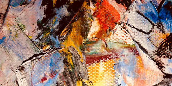 Renkli soyut arkaplan dokusu. Modern motif görsel sanat. Yağlı boya karışımı. Moda el boyama bezi. Duvar dekorasyonu ve Duvar arkaplan resimleri fikri