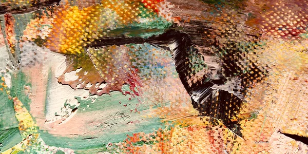 Renkli soyut arkaplan dokusu. Modern motif görsel sanat. Yağlı boya karışımı. Moda el boyama bezi. Duvar dekorasyonu ve Duvar arkaplan resimleri fikri.