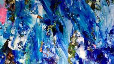 Renkli soyut arkaplan dokusu. Modern motif görsel sanat. Yağlı boya karışımı. Moda el boyama bezi. Duvar dekorasyonu ve Duvar arkaplan resimleri fikri.