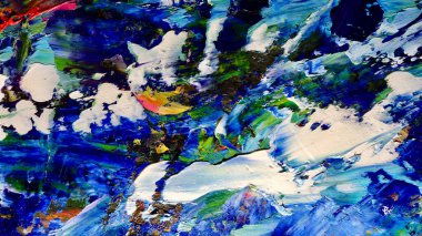 Renkli soyut arkaplan dokusu. Modern motif görsel sanat. Yağlı boya karışımı. Moda el boyama bezi. Duvar dekorasyonu ve Duvar arkaplan resimleri fikri.