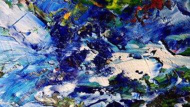 Renkli soyut arkaplan dokusu. Modern motif görsel sanat. Yağlı boya karışımı. Moda el boyama bezi. Duvar dekorasyonu ve Duvar arkaplan resimleri fikri. 