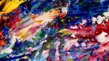 Renkli soyut arkaplan dokusu. Modern motif görsel sanat. Yağlı boya karışımı. Moda el boyama bezi. Duvar dekorasyonu ve Duvar arkaplan resimleri fikri