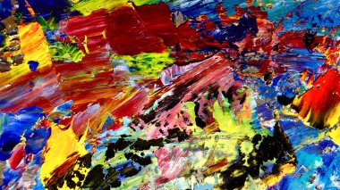 Renkli soyut arkaplan dokusu. Modern motif görsel sanat. Yağlı boya karışımı. Moda el boyama bezi. Duvar dekorasyonu ve Duvar arkaplan resimleri fikri