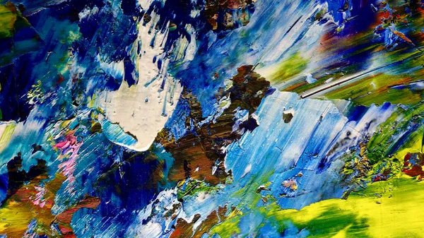 Renkli soyut arkaplan dokusu. Modern motif görsel sanat. Yağlı boya karışımı. Moda el boyama bezi. Duvar dekorasyonu ve Duvar arkaplan resimleri fikri.