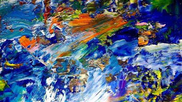 Renkli soyut arkaplan dokusu. Modern motif görsel sanat. Yağlı boya karışımı. Moda el boyama bezi. Duvar dekorasyonu ve Duvar arkaplan resimleri fikri.