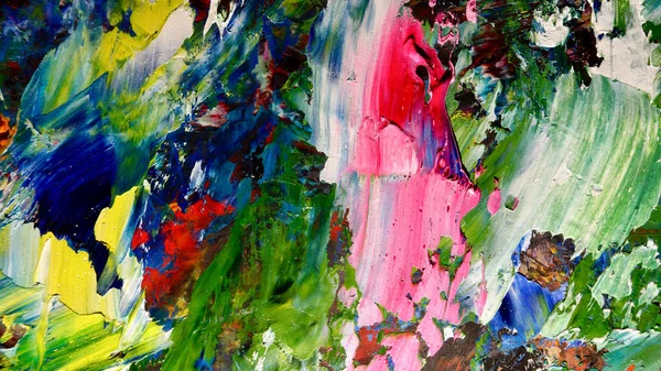 Renkli soyut arkaplan dokusu. Modern motif görsel sanat. Yağlı boya karışımı. Moda el boyama bezi. Duvar dekorasyonu ve Duvar arkaplan resimleri fikri.