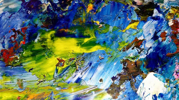 Renkli soyut arkaplan dokusu. Modern motif görsel sanat. Yağlı boya karışımı. Moda el boyama bezi. Duvar dekorasyonu ve Duvar arkaplan resimleri fikri.