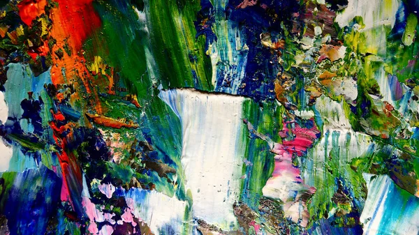 Renkli soyut arkaplan dokusu. Modern motif görsel sanat. Yağlı boya karışımı. Moda el boyama bezi. Duvar dekorasyonu ve Duvar arkaplan resimleri fikri.