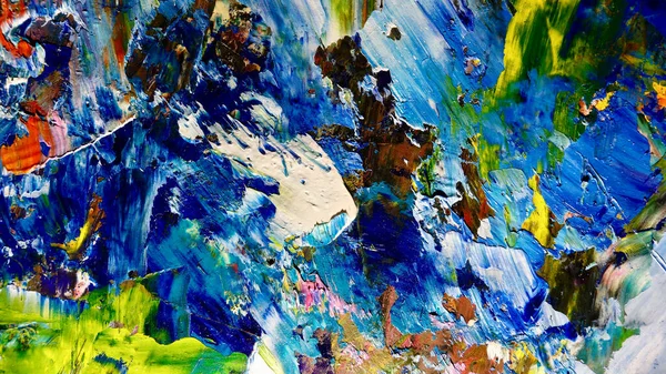 Renkli soyut arkaplan dokusu. Modern motif görsel sanat. Yağlı boya karışımı. Moda el boyama bezi. Duvar dekorasyonu ve Duvar arkaplan resimleri fikri.