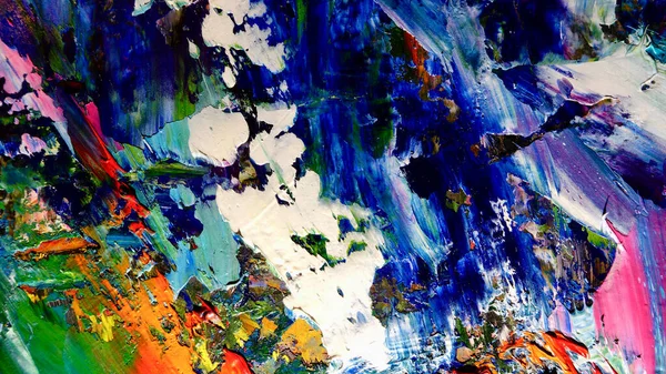 Renkli soyut arkaplan dokusu. Modern motif görsel sanat. Yağlı boya karışımı. Moda el boyama bezi. Duvar dekorasyonu ve Duvar arkaplan resimleri fikri.