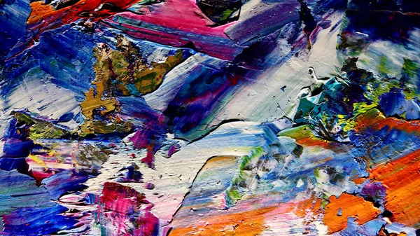 Renkli soyut arkaplan dokusu. Modern motif görsel sanat. Yağlı boya karışımı. Moda el boyama bezi. Duvar dekorasyonu ve Duvar arkaplan resimleri fikri.
