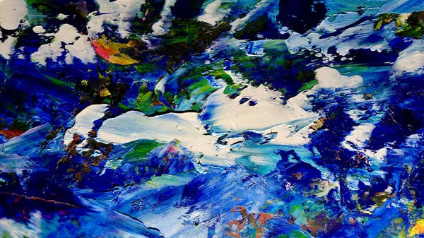 Renkli soyut arkaplan dokusu. Modern motif görsel sanat. Yağlı boya karışımı. Moda el boyama bezi. Duvar dekorasyonu ve Duvar arkaplan resimleri fikri. 