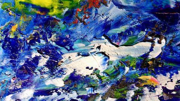 Renkli soyut arkaplan dokusu. Modern motif görsel sanat. Yağlı boya karışımı. Moda el boyama bezi. Duvar dekorasyonu ve Duvar arkaplan resimleri fikri. 