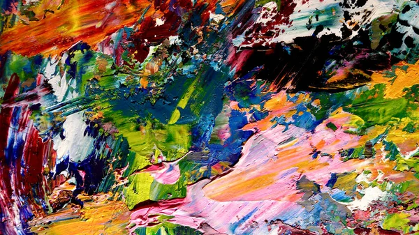 Renkli soyut arkaplan dokusu. Modern motif görsel sanat. Yağlı boya karışımı. Moda el boyama bezi. Duvar dekorasyonu ve Duvar arkaplan resimleri fikri. 
