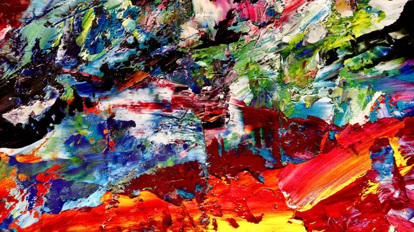 Renkli soyut arkaplan dokusu. Modern motif görsel sanat. Yağlı boya karışımı. Moda el boyama bezi. Duvar dekorasyonu ve Duvar arkaplan resimleri fikri. 