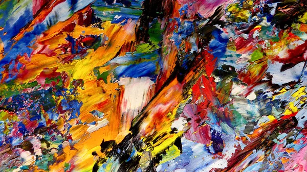 Renkli soyut arkaplan dokusu. Modern motif görsel sanat. Yağlı boya karışımı. Moda el boyama bezi. Duvar dekorasyonu ve Duvar arkaplan resimleri fikri