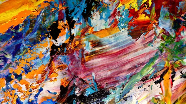 Renkli soyut arkaplan dokusu. Modern motif görsel sanat. Yağlı boya karışımı. Moda el boyama bezi. Duvar dekorasyonu ve Duvar arkaplan resimleri fikri.