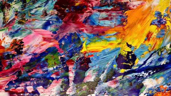 Renkli soyut arkaplan dokusu. Modern motif görsel sanat. Yağlı boya karışımı. Moda el boyama bezi. Duvar dekorasyonu ve Duvar arkaplan resimleri fikri.