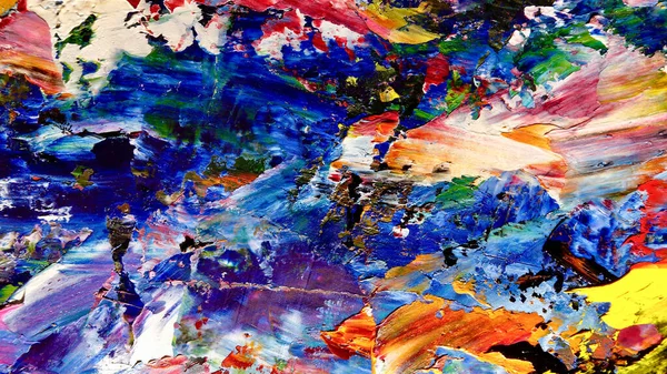 Renkli soyut arkaplan dokusu. Modern motif görsel sanat. Yağlı boya karışımı. Moda el boyama bezi. Duvar dekorasyonu ve Duvar arkaplan resimleri fikri.