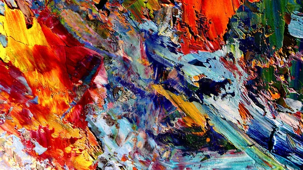 Renkli soyut arkaplan dokusu. Modern motif görsel sanat. Yağlı boya karışımı. Moda el boyama bezi. Duvar dekorasyonu ve Duvar arkaplan resimleri fikri.