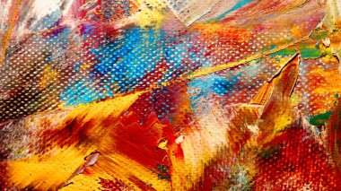  Renk dokusu. Tuvale elle çizilmiş yağlı boya resim. Soyut sanat geçmişi. Modern, çağdaş sanat. Renkli tuval. Duvar dekoru arkaplanı