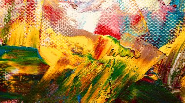 Renk dokusu. Tuvale elle çizilmiş yağlı boya resim. Soyut sanat geçmişi. Modern, çağdaş sanat. Renkli tuval. Duvar dekoru arkaplanı