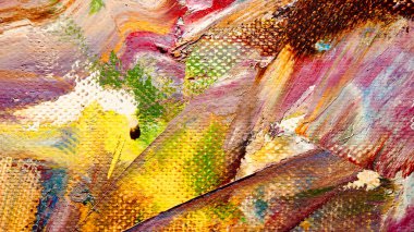  Renk dokusu. Tuvale elle çizilmiş yağlı boya resim. Soyut sanat geçmişi. Modern, çağdaş sanat. Renkli tuval. Duvar dekoru arkaplanı