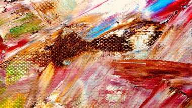  Renk dokusu. Tuvale elle çizilmiş yağlı boya resim. Soyut sanat geçmişi. Modern, çağdaş sanat. Renkli tuval. Duvar dekoru arkaplanı