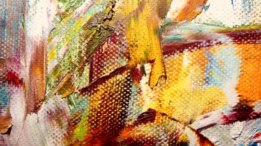  Renk dokusu. Tuvale elle çizilmiş yağlı boya resim. Soyut sanat geçmişi. Modern, çağdaş sanat. Renkli tuval. Duvar dekoru arkaplanı