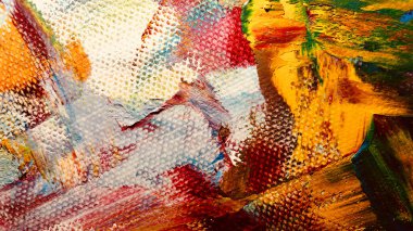  Renk dokusu. Tuvale elle çizilmiş yağlı boya resim. Soyut sanat geçmişi. Modern, çağdaş sanat. Renkli tuval. Duvar dekoru arkaplanı