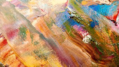  Renk dokusu. Tuvale elle çizilmiş yağlı boya resim. Soyut sanat geçmişi. Modern, çağdaş sanat. Renkli tuval. Duvar dekoru arkaplanı