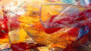  Renk dokusu. Tuvale elle çizilmiş yağlı boya resim. Soyut sanat geçmişi. Modern, çağdaş sanat. Renkli tuval. Duvar dekoru arkaplanı