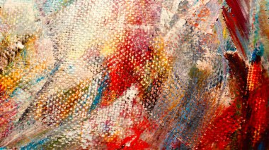  Renk dokusu. Tuvale elle çizilmiş yağlı boya resim. Soyut sanat geçmişi. Modern, çağdaş sanat. Renkli tuval. Duvar dekoru arkaplanı