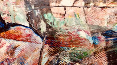  Renk dokusu. Tuvale elle çizilmiş yağlı boya resim. Soyut sanat geçmişi. Modern, çağdaş sanat. Renkli tuval. Duvar dekoru arkaplanı