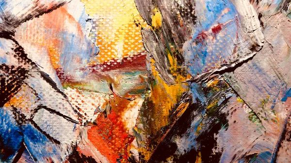 Renk dokusu. Tuvale elle çizilmiş yağlı boya resim. Soyut sanat geçmişi. Modern, çağdaş sanat. Renkli tuval. Duvar dekoru arkaplanı