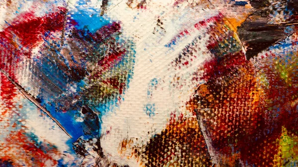 Kolor Tekstury Ręcznie Malowany Obraz Olejny Płótnie Abstrakcyjne Tło Sztuki — Zdjęcie stockowe