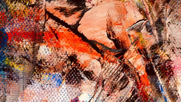 Texture Couleur Peinture Huile Dessinée Main Contexte Artistique Abstrait Art — Photo