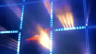 Gösteri için profesyonel sahne ışıklandırması 