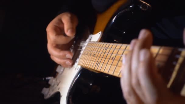 Musicien Jouant Guitare Studio — Video