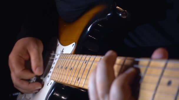 Musicien Jouant Guitare Studio — Video