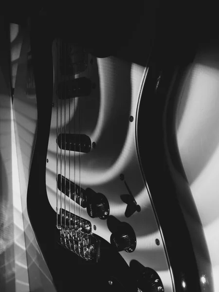 Guitarra Eléctrica Fondo Oscuro — Foto de Stock