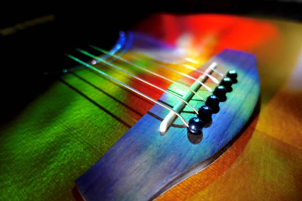 Guitarra Elétrica Luz Palco Espaço Cópia — Fotografia de Stock