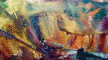 Renk dokusu. El çizimi. Soyut sanat geçmişi. El çizimi. Tuvale yağlı boya. Modern, çağdaş sanat. Renkli tuval. Duvar dekoru arkaplanı
