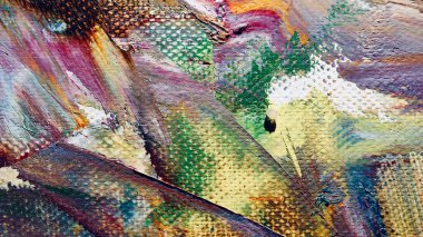 Renk dokusu. El çizimi. Soyut sanat geçmişi. El çizimi. Tuvale yağlı boya. Modern, çağdaş sanat. Renkli tuval. Duvar dekoru arkaplanı