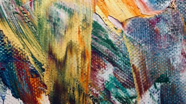 Renk dokusu. El çizimi. Soyut sanat geçmişi. El çizimi. Tuvale yağlı boya. Modern, çağdaş sanat. Renkli tuval. Duvar dekoru arkaplanı