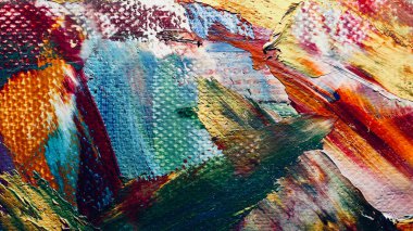 Renk dokusu. El çizimi. Soyut sanat geçmişi. El çizimi. Tuvale yağlı boya. Modern, çağdaş sanat. Renkli tuval. Duvar dekoru arkaplanı