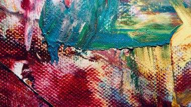 Renk dokusu. El çizimi. Soyut sanat geçmişi. El çizimi. Tuvale yağlı boya. Modern, çağdaş sanat. Renkli tuval. Duvar dekoru arkaplanı