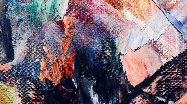  Renk dokusu. El çizimi. Soyut sanat geçmişi. El çizimi. Tuvale yağlı boya. Modern, çağdaş sanat. Renkli tuval. Duvar dekoru arkaplanı