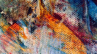  Renk dokusu. El çizimi. Soyut sanat geçmişi. El çizimi. Tuvale yağlı boya. Modern, çağdaş sanat. Renkli tuval. Duvar dekoru arkaplanı