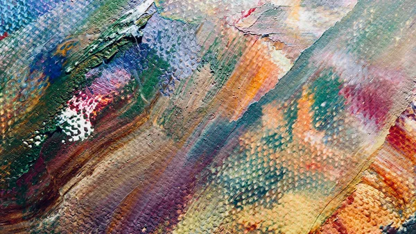 Texture Colore Disegno Mano Sfondo Astratto Pittura Olio Tela Arte — Foto Stock